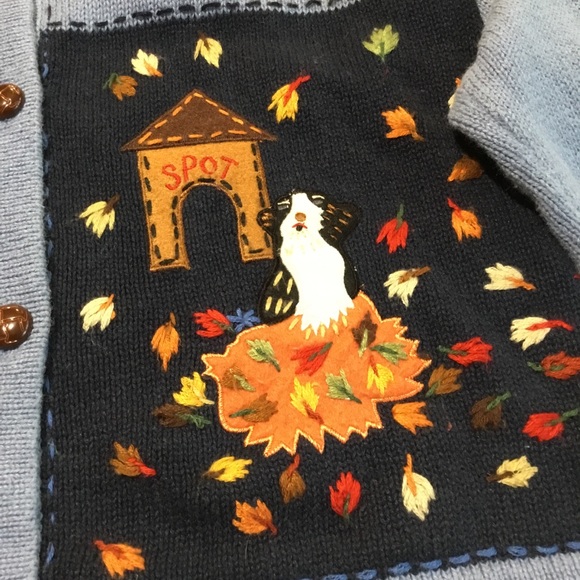 Dog autumn cardigan sweater - Picture 5 of 8